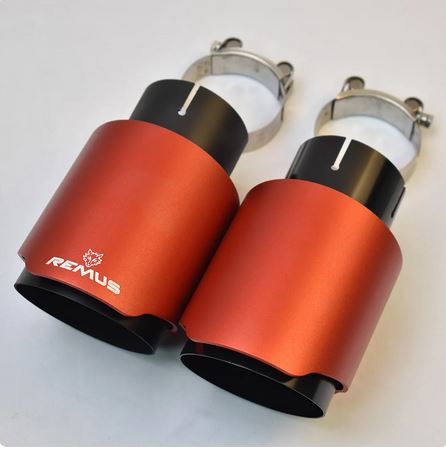 Auspuffblenden Matt Rot