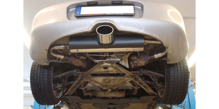 Endschalldämpfer Ausgang mittig - 140x90 Typ 32