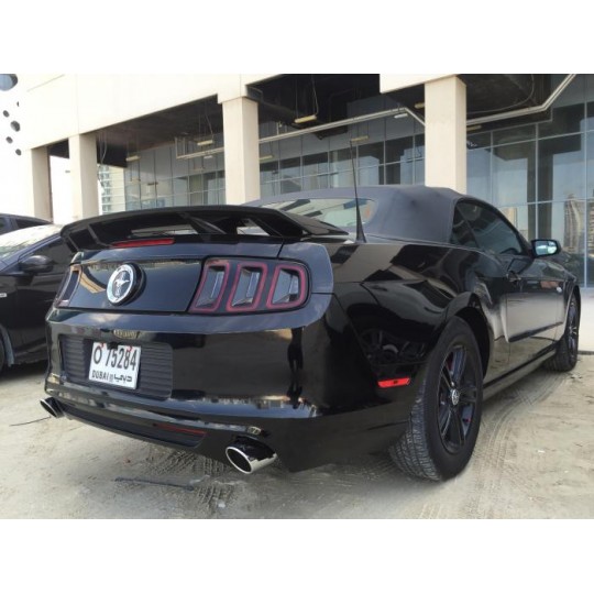 GT/CS REAR SPOILER MATTE BLACK (MUSTANG 2010-2014)