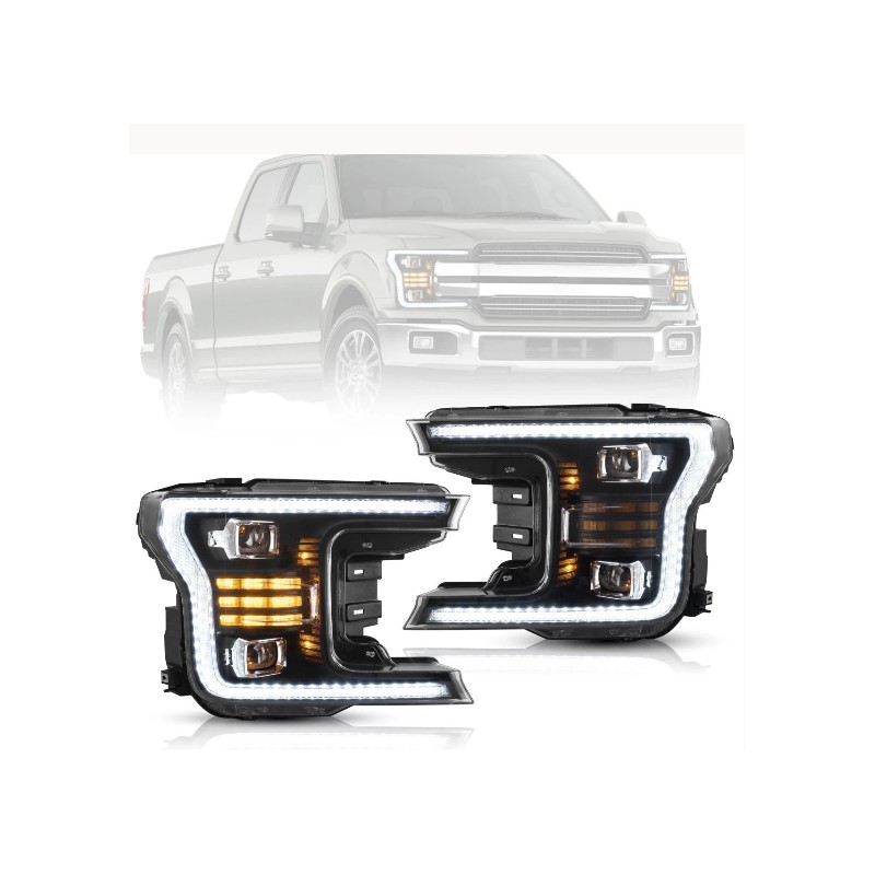 FULL LED Scheinwerfer (alle Anbausätze) für Ford F150 2017- 2022