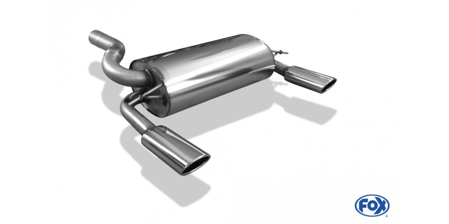 Endschalldämpfer Ausgang rechts/links - 106x71 Typ 32 rechts/links