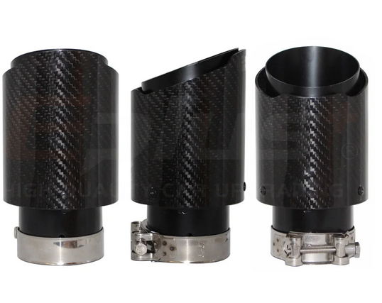 Auspuffblenden Carbon Fibre Glossy