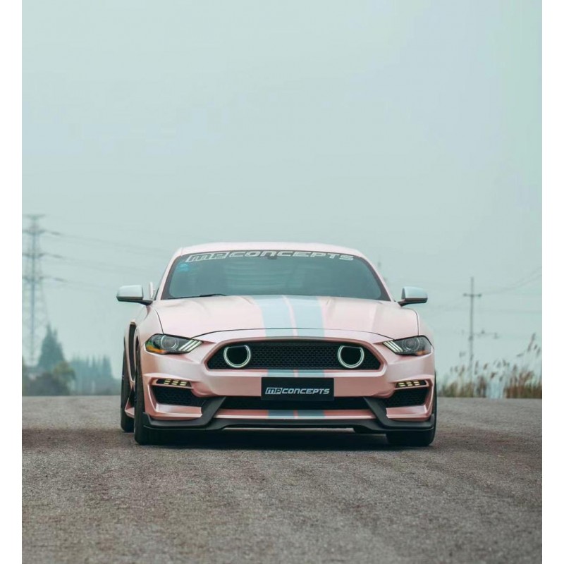 MACH1 Style Frontstoßstange + Blinker LED/DRL (FORD MUSTANG 2018-2021 EcoBoost, GT)