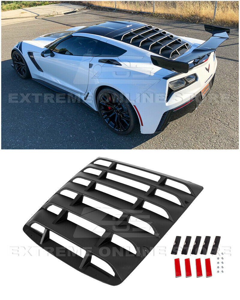 14-19 Corvette C7 Coupé | Primer Black Heckscheiben Louver