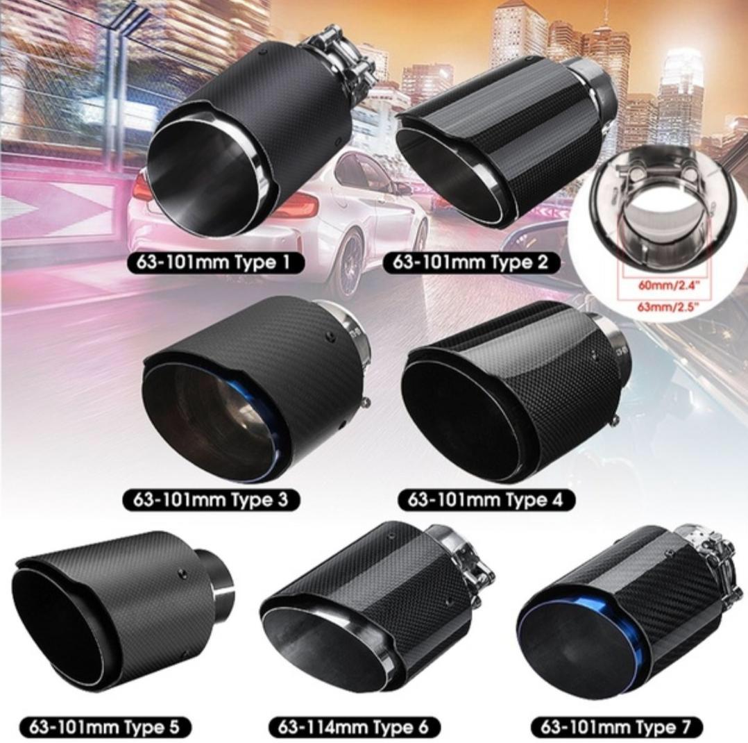 Auspuffblenden Carbon Universell