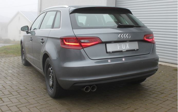 Audi A3 - 8V Sportback Endschalldämpfer einseitig - 2x80 Typ 25