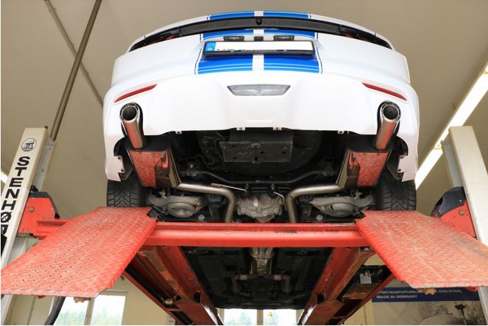 Ford Mustang Coupe & Cabrio - 4-Zylinder Endschalldämpfer rechts/links - 1x100 Typ 67 rechts/links