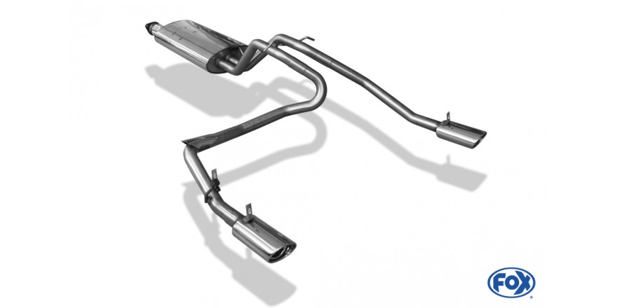 Endschalldämpfer Ausgang rechts/links - 140x90 Typ 32 rechts/links