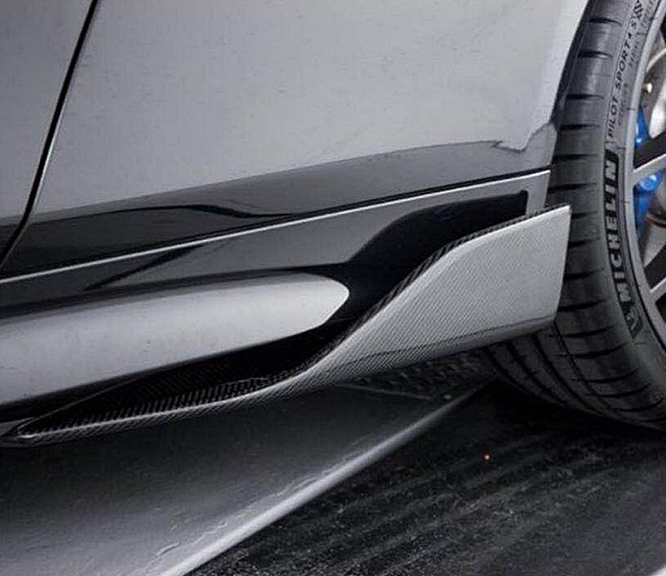 Ford Mustang 2015,2016,2017,2018,2019 Seitenschweller Ansatz Voll Carbon