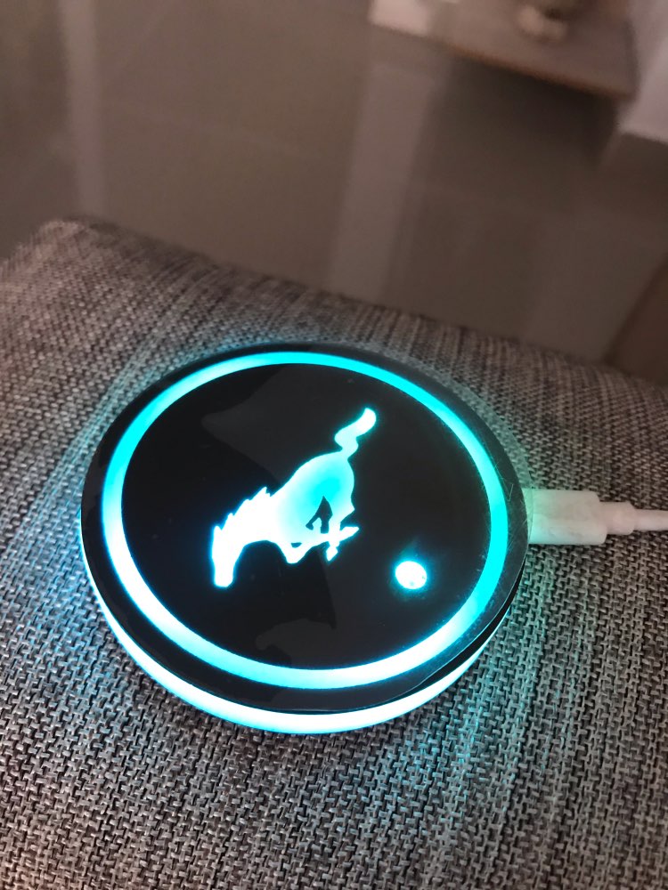 Ford Mustang 2015 bis 2020 Getränke Halter Beleuchtung Pads