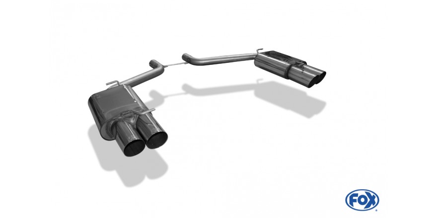 Endschalldämpfer rechts/links - 2x100 Typ 14 rechts/links