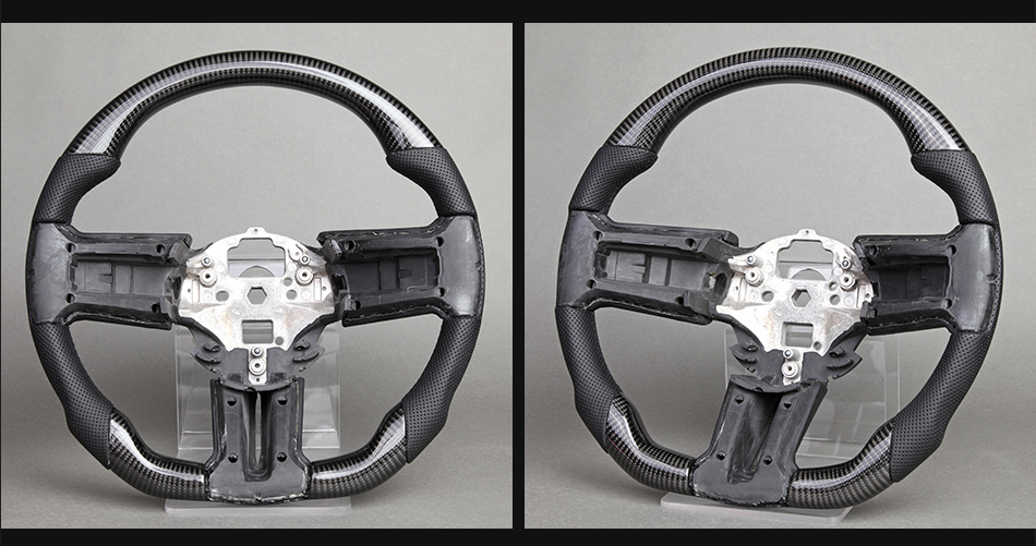 Ford Mustang 2010-2014 Carbon Lenkrad mit genopptem Leder