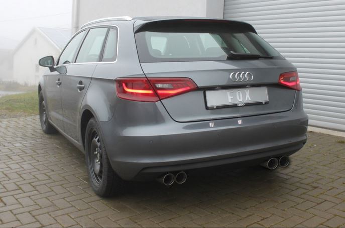 Audi A3 - 8V Sportback Endschalldämpfer Ausgang rechts/links - 2x80 Typ 25 rechts/links